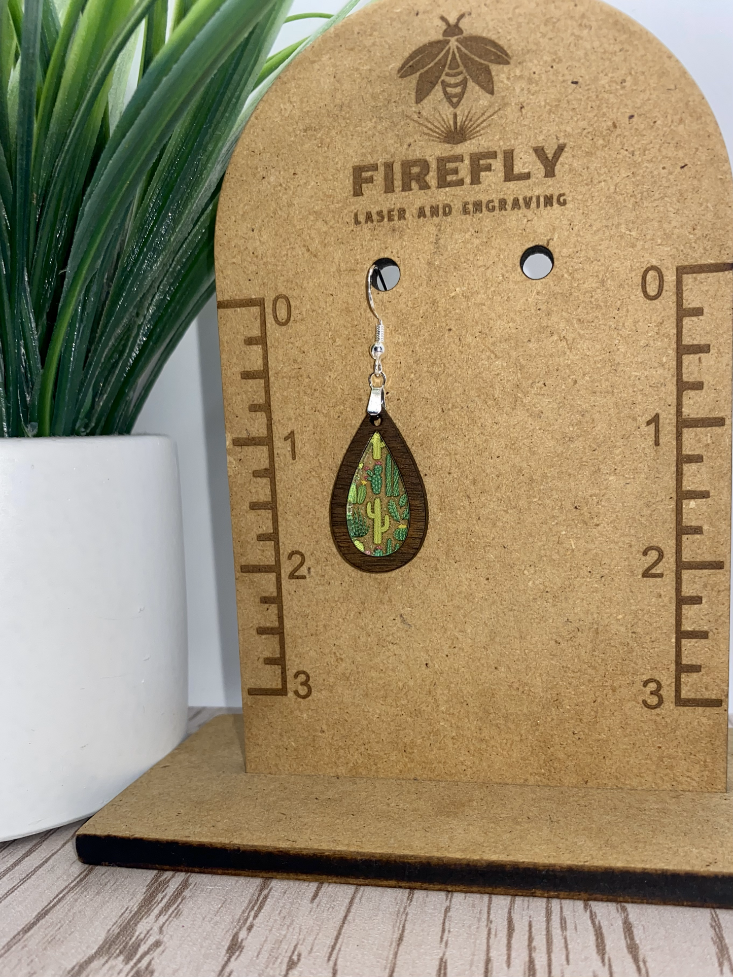 Cactus-Succulent Earrings-Round/Teardrop/Boho