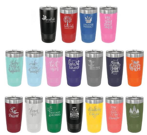 20 oz Polar Camel Tumbler with Slider Lid (17 Colors-see bulk pricing options).