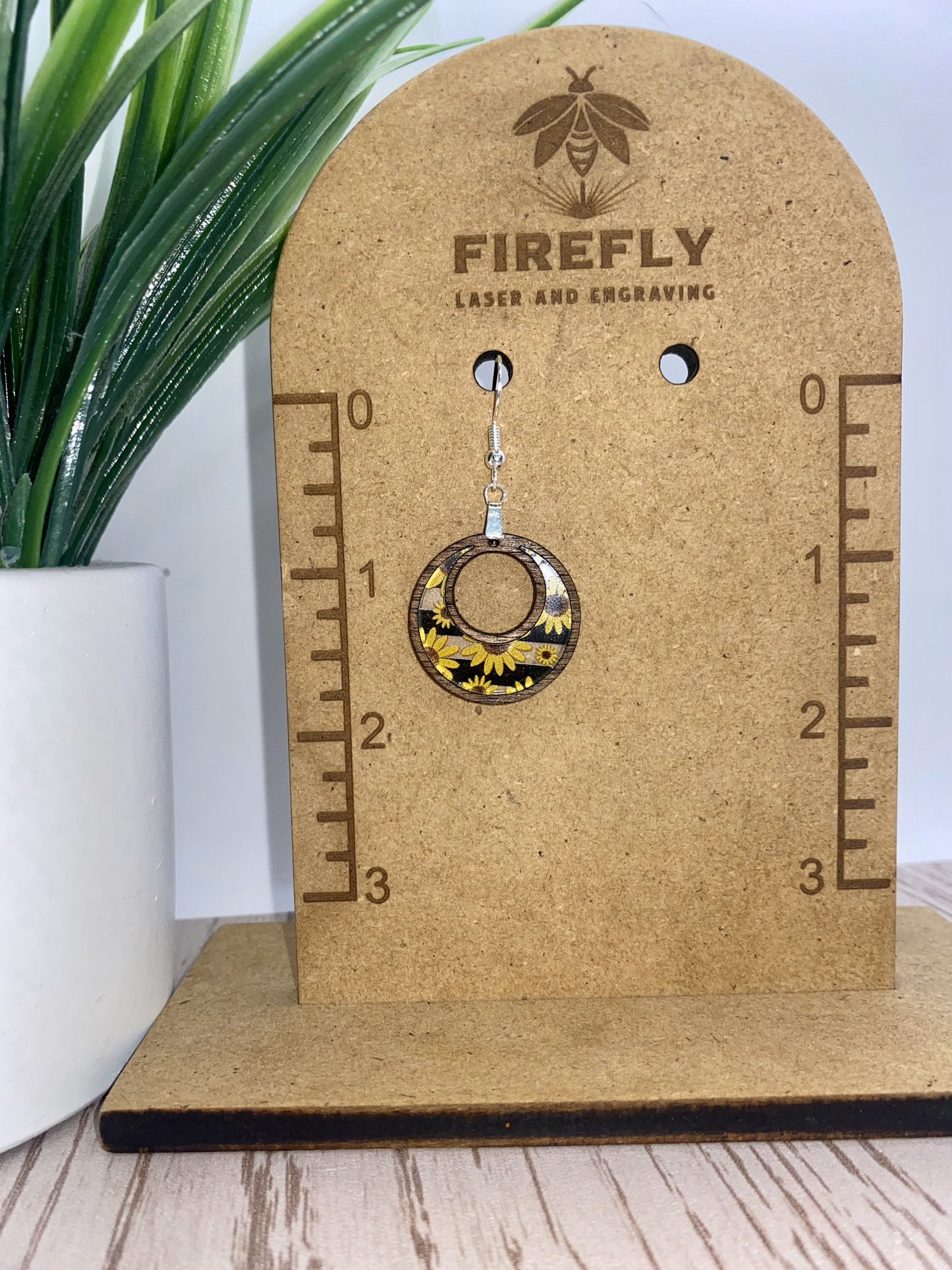 Yellow Daisy Flower Earrings