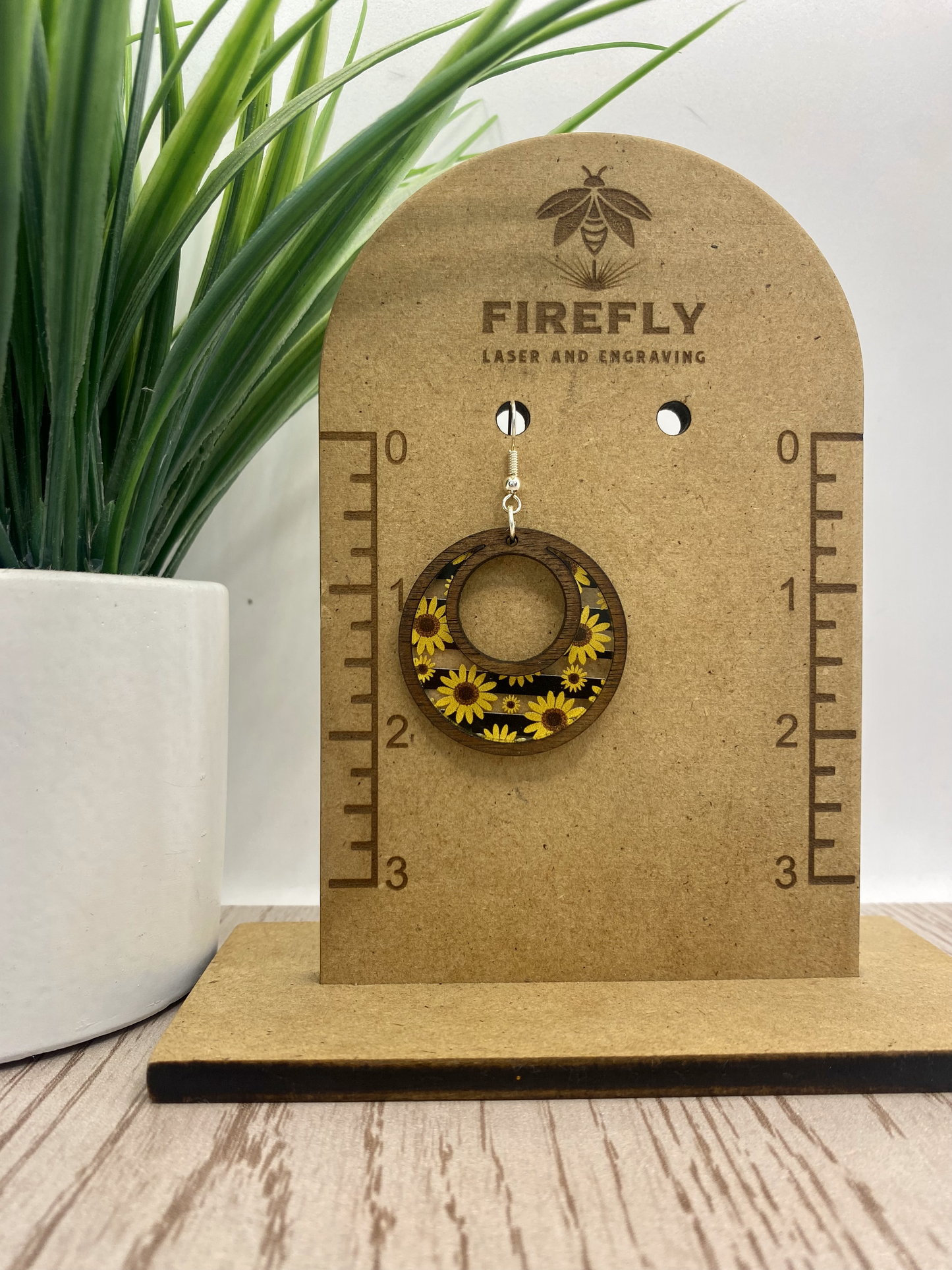 Yellow Daisy Flower Earrings