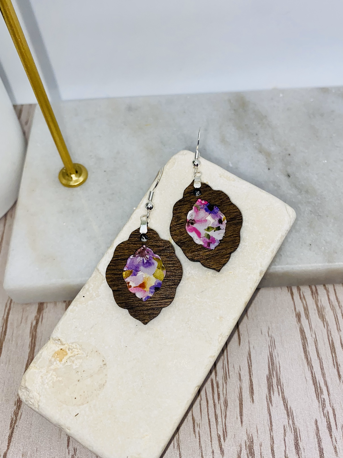 Pink Floral Earrings-Round/Teardrop/Boho