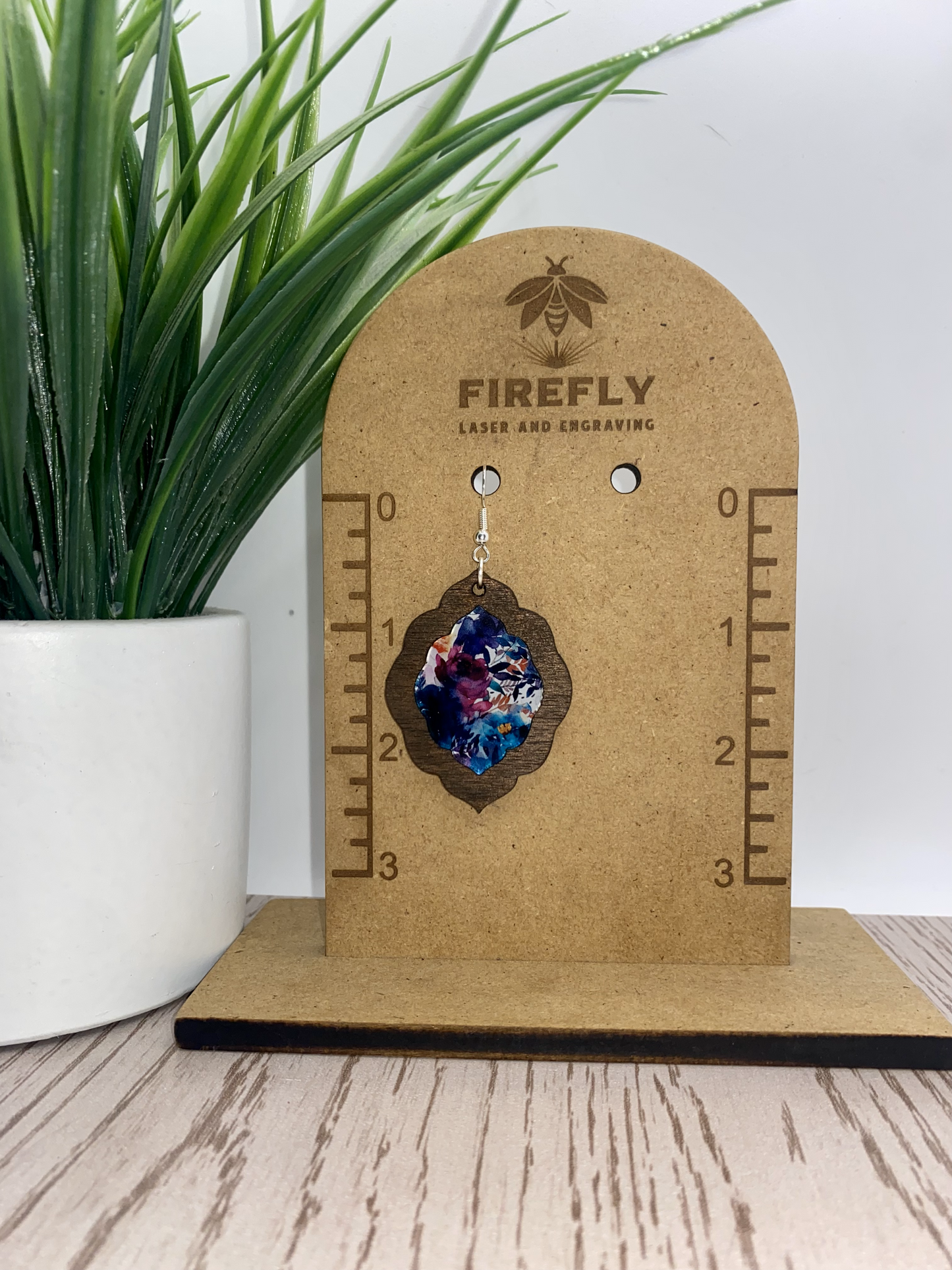 Watercolor Floral Earrings-Boho/round/teardrop