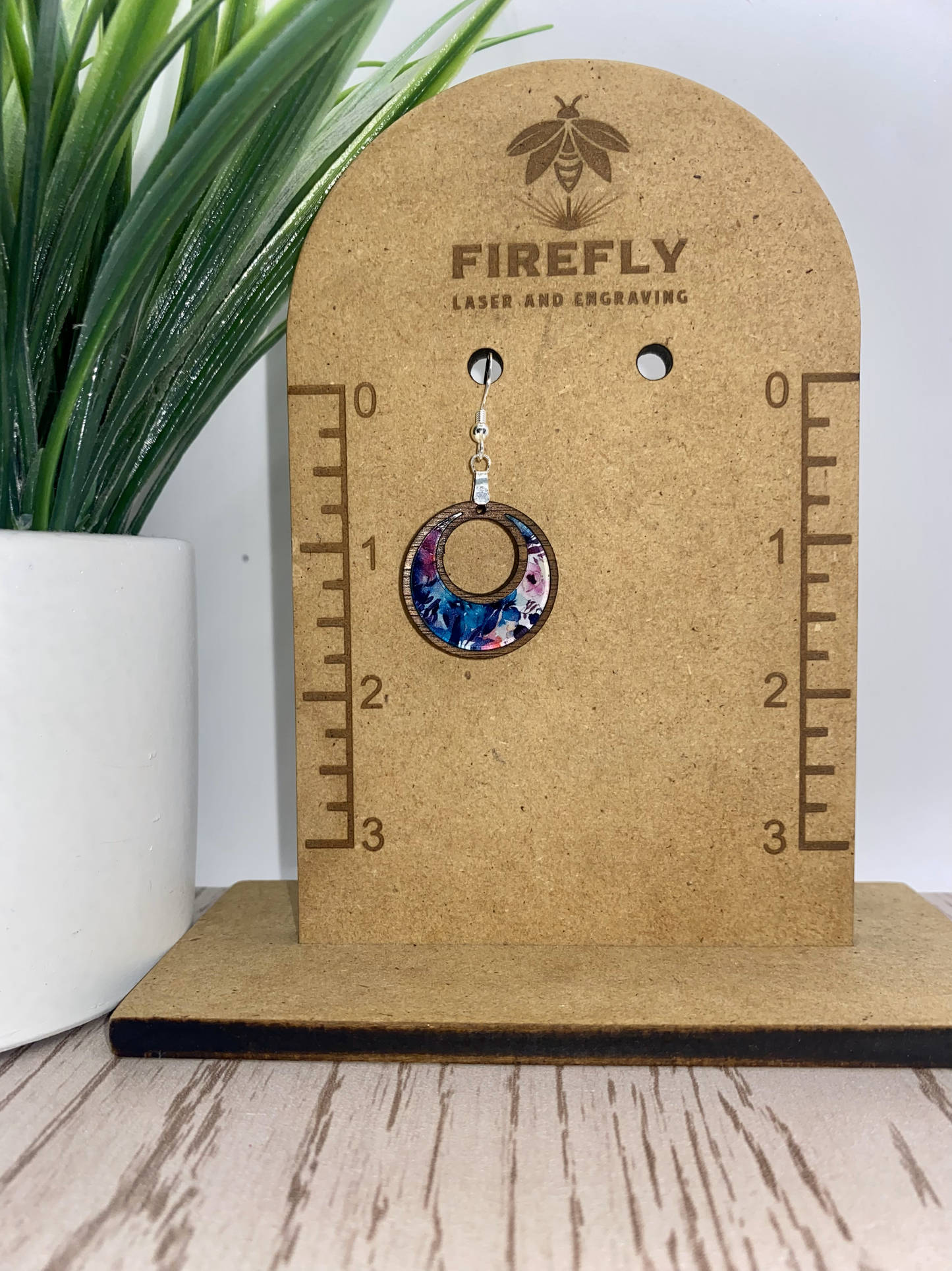 Watercolor Floral Earrings-Boho/round/teardrop