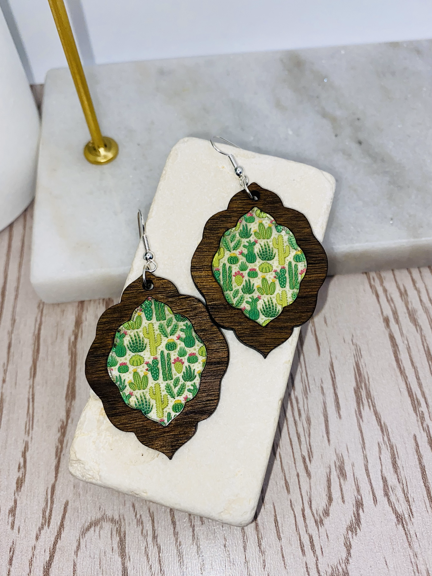 Cactus-Succulent Earrings-Round/Teardrop/Boho