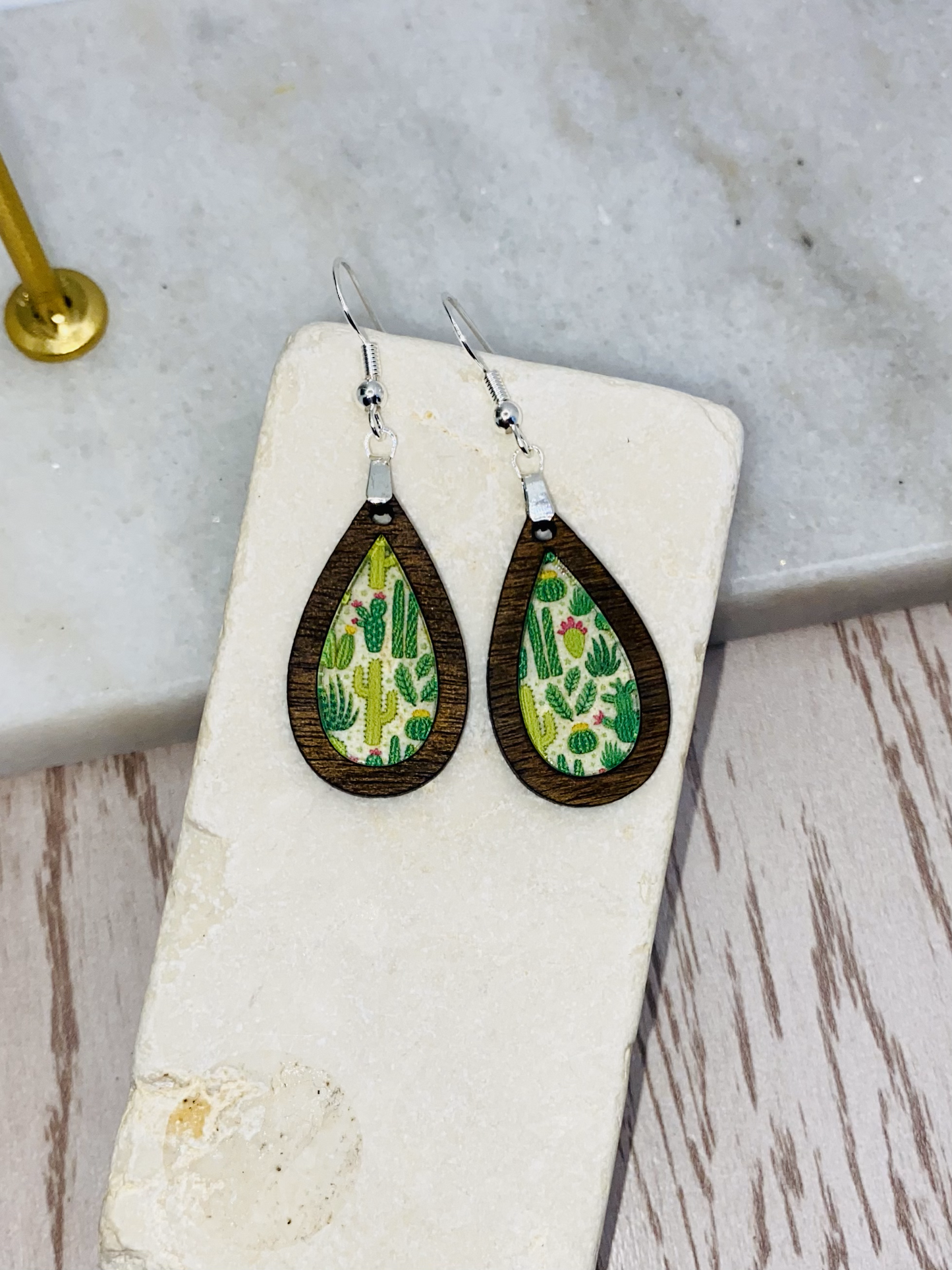 Cactus-Succulent Earrings-Round/Teardrop/Boho