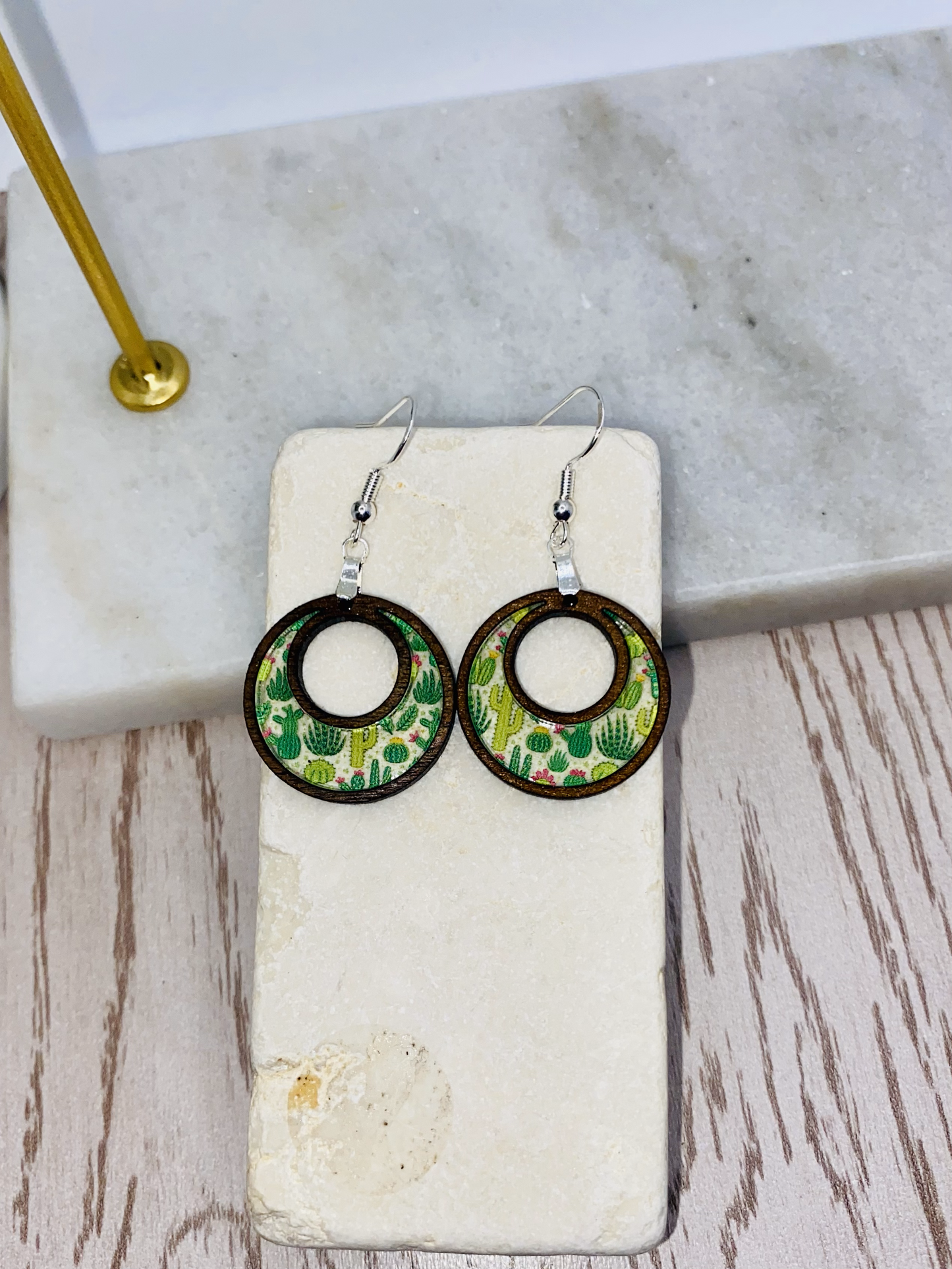 Cactus-Succulent Earrings-Round/Teardrop/Boho