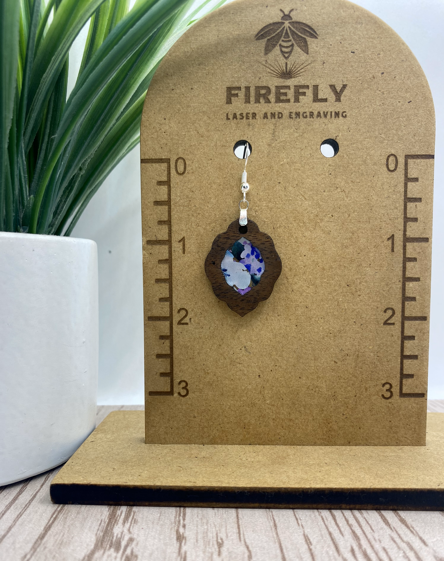 Blue and White Floral earrings-Round/Boho/Teardrop